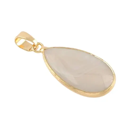 Gray Agate Teardrop Pendant by Bead Landing&trade; {1}