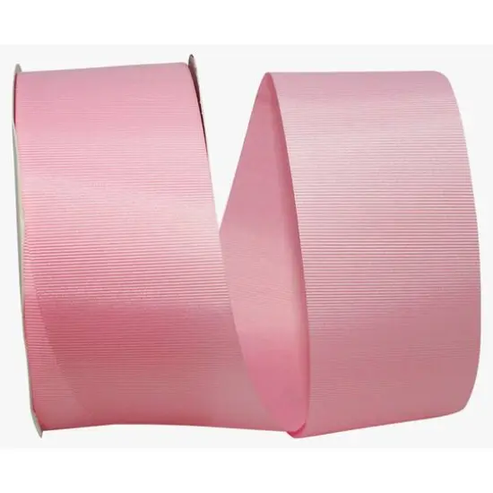 The Ribbon Roll 2.25" x 50yd. Grosgrain Allure Solid Ribbon Pink {1}