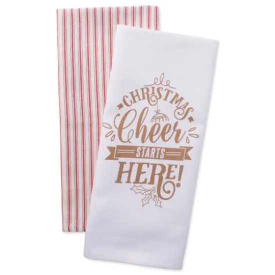 DII&reg; Assorted Christmas Cheer Dishtowel Set {6}