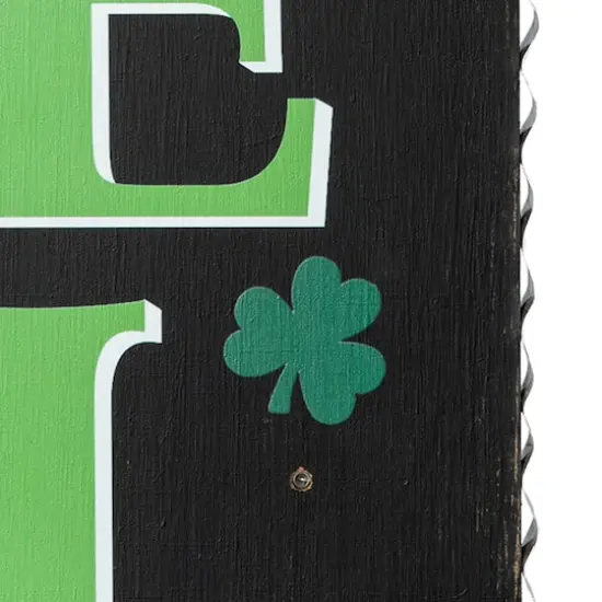 Glitzhome&reg; 42'' Lighted St. Patrick's Day Wooden "WELCOME" Porch Sign {9}