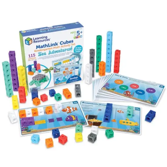 Learning Resources Mathlink Cubes Kindergarten Math Activity Set: Sea Adventures! {1}