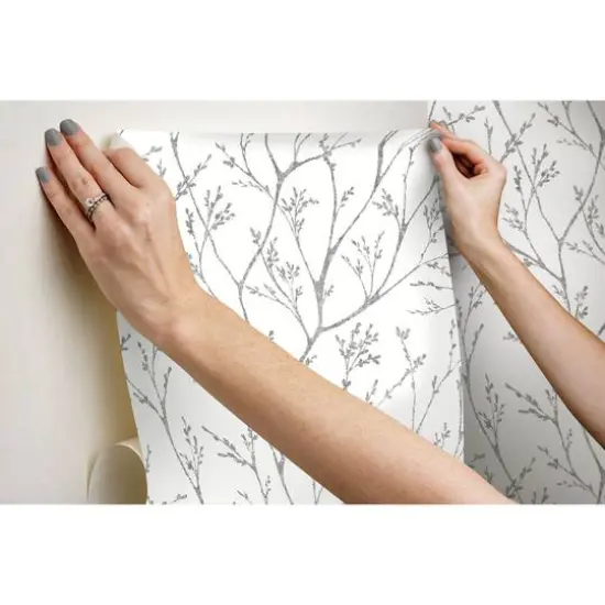 RoomMates Gray Tree Branches Peel & Stick Wallpaper {9}