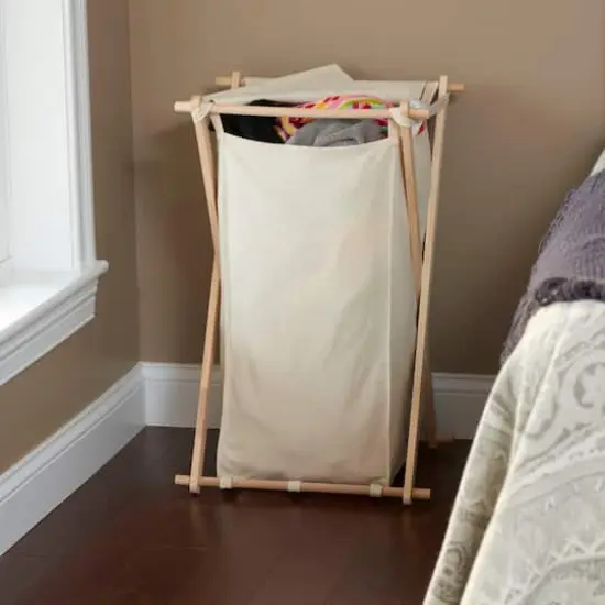 Household Essentials X-Frame Laundry Hamper Natural {3}