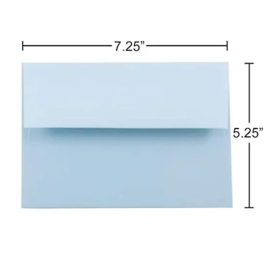 JAM Paper A7 Premium Invitation Envelopes, 50ct. Pastel Baby Blue {5}