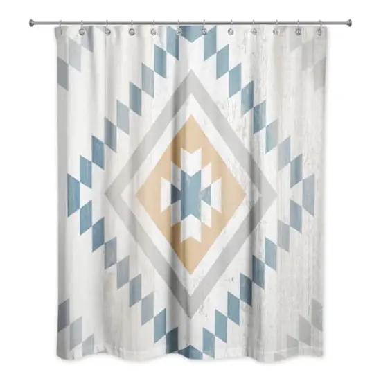 Southwest Diamond Pattern 71" x 74" Shower Curtain {1}
