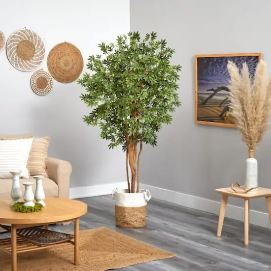 6ft. Japanese Maple Artificial Tree in Handmade Natural Jute and Cotton Planter {5}
