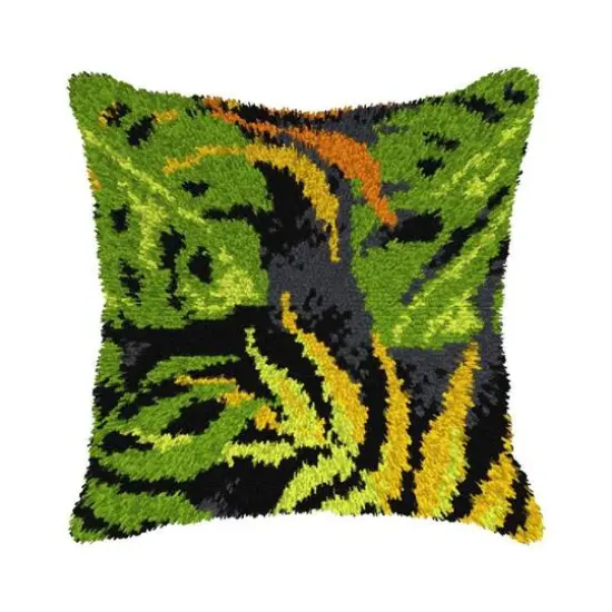 Orchidea Leaves Canvas Latch Hook Kit {1}