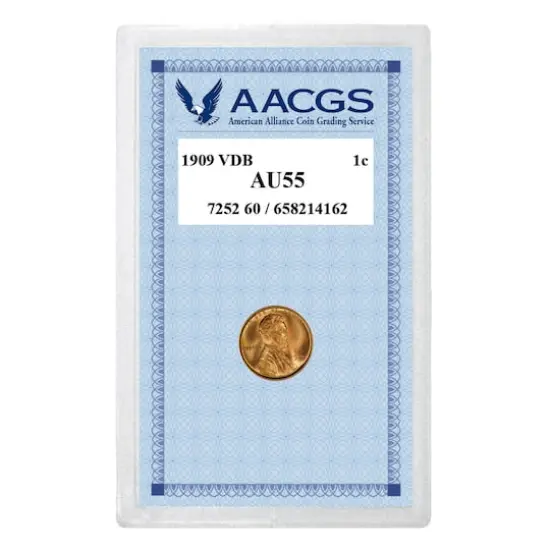 1909 VDB Penny Graded AU55 {1}