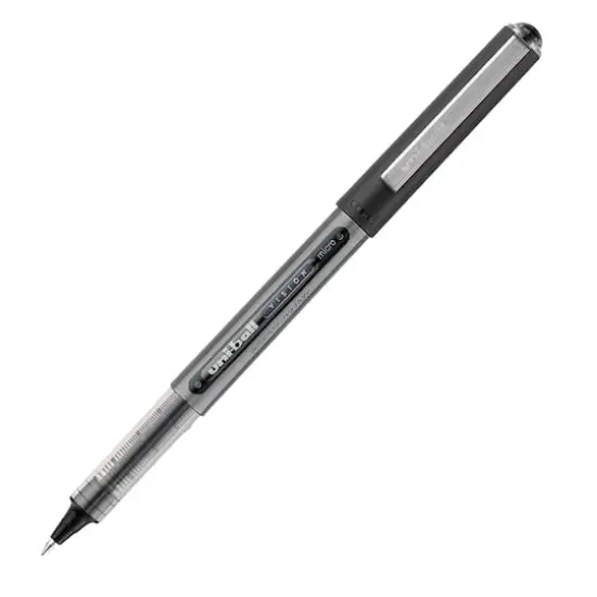 Vision&trade; Black Micro Point Roller Ball Pen, 6ct. {3}