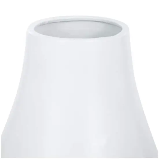 27.5" Ceramic Minimalistic Floor Vase White {5}
