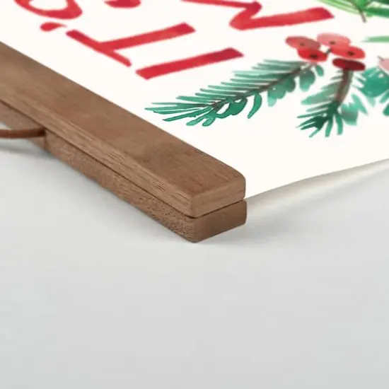 It's the Most Wonderful Time of the Year Teak Hanging Canvas {3}