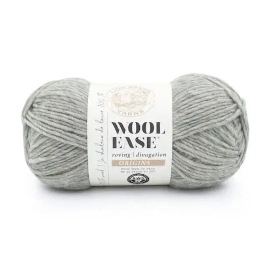Lion Brand&reg; Wool-Ease&reg; Roving Origins Yarn Heather Gray {1}