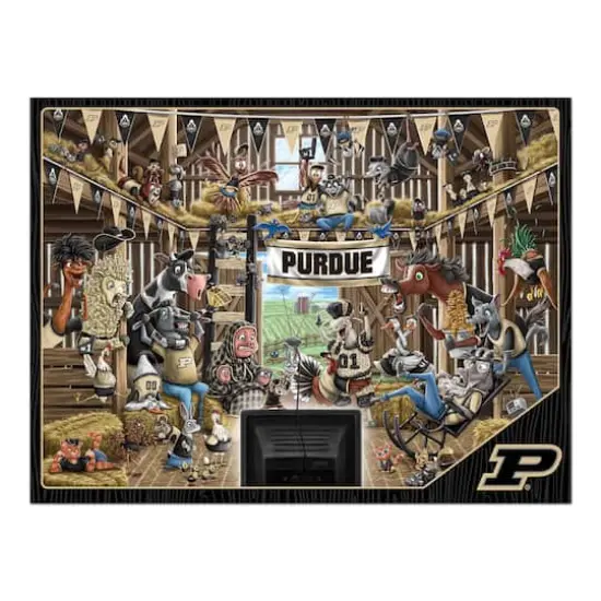 College Barnyard Fans 500 Piece Puzzle Purdue Boilermakers {5}