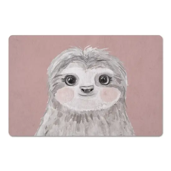 Baby Sloth 18" x 27" Floor Mat {1}
