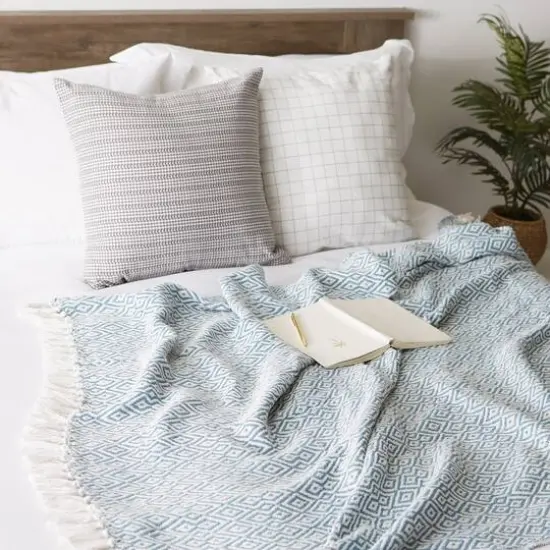 DII&reg; Double Diamond Throw Storm Blue {7}