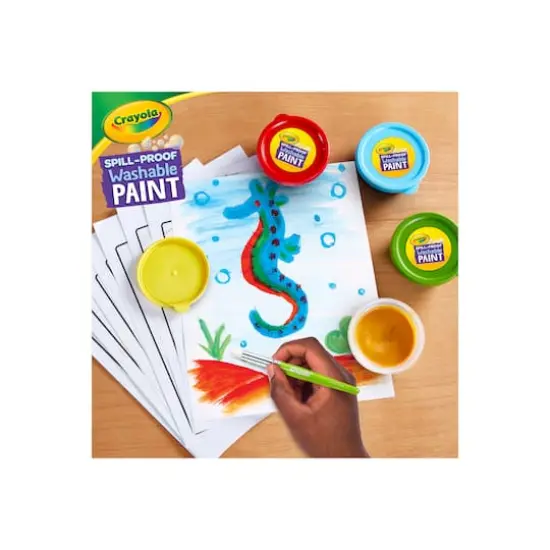 Crayola&reg; Spill-Proof Washable Paint Set {7}