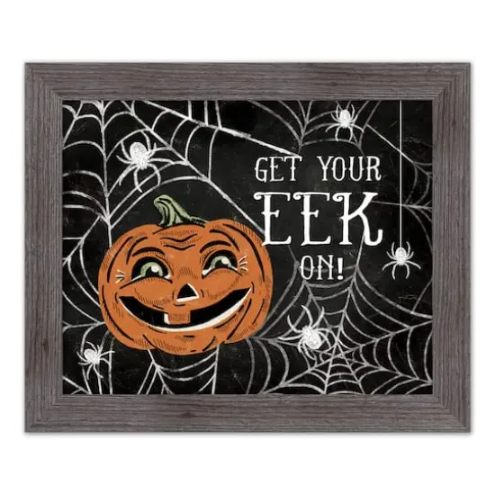 Get Your Eek On 16" x 20" Western Gray Framed Print {1}