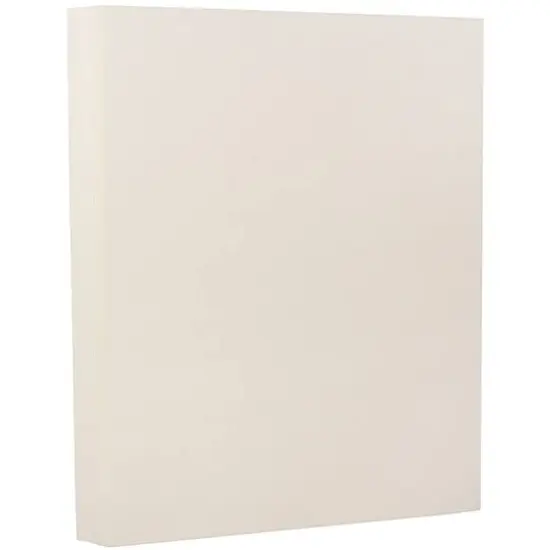 JAM Paper 8.5" x 11" 24lb. Strathmore Paper, 100 Sheets Natural White Wove {1}