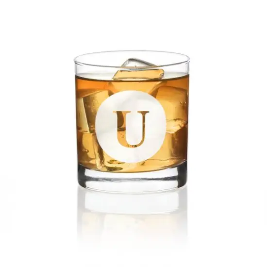 Hortense B. Hewitt Co. Engraved Drinking Glass U {1}