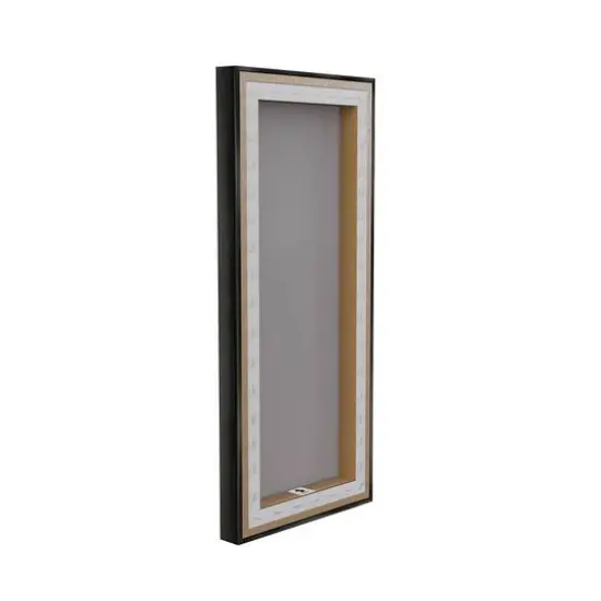 Stupell Industries Patriotic Collaged Flag Floater Framed Art Black {5}