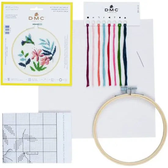 DMC&reg; Exotic Flowers Cross Stitch Kit {3}