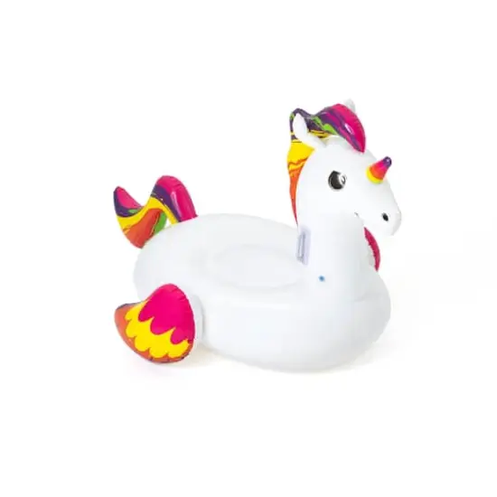 Bestway H2OGO! PVC Fantasy Unicorn Kids Ride-On Pool Float {1}
