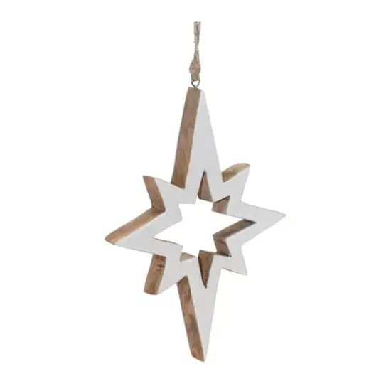 10" Wood Star Cut-Out Ornaments, 4ct. {4}