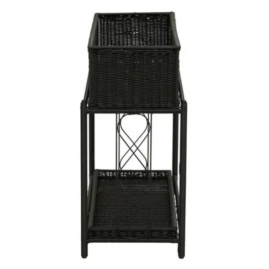 Household Essentials Raised Plant Stand Black {8}