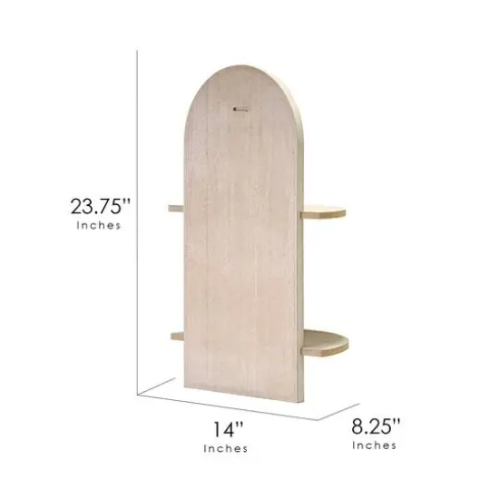 American Art Decor Lunar Ledges Wall shelf in Brown - 23.75" x 14" {7}