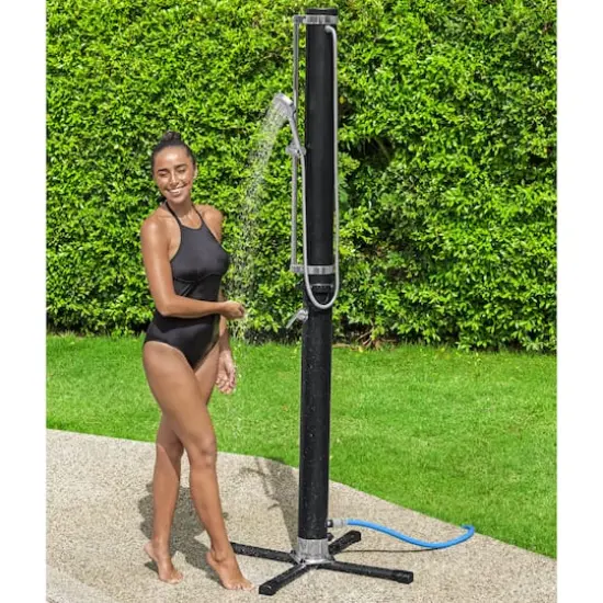 Bestway SolarFlow 5gal. Outdoor Oversized Shower Head & Stand {3}