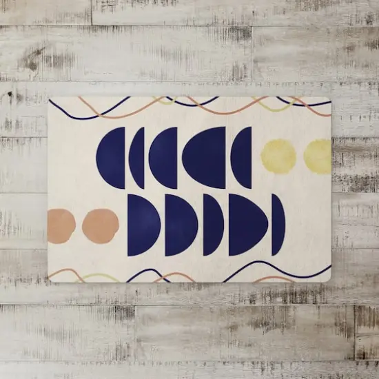 Mod Stacked Shapes 27" x 18" Floor Mat {3}