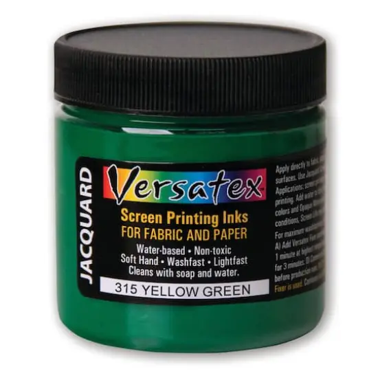 Jacquard Versatex Screen Printing Ink, 4oz. 315 Yellow Green {1}
