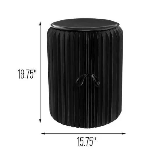 Honey Can Do Black Foldable Paper Stool {7}