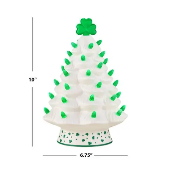 Mr. Lucky 10" Ceramic Shamrock Tree {4}