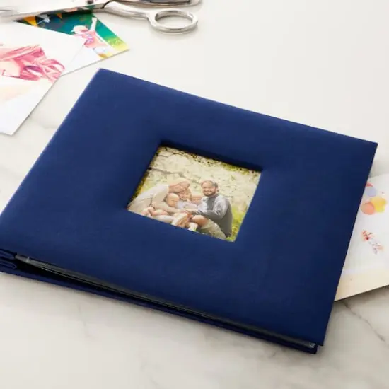 8" x 8" Cloth Scrapbook Album by Recollections&reg; Navy Blue {3}