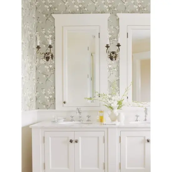 NuWallpaper Gray Mirei Peel & Stick Wallpaper {4}