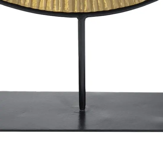 CosmoLiving by Cosmopolitan Gold Metal Contemporary Sculpture, 23" x 18" x 4" {5}