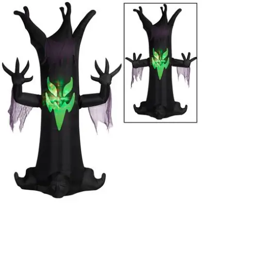 10.5ft. Animated Airblown® Inflatable Halloween Scary Tree with LED Fire & Ice Light Effect {1}