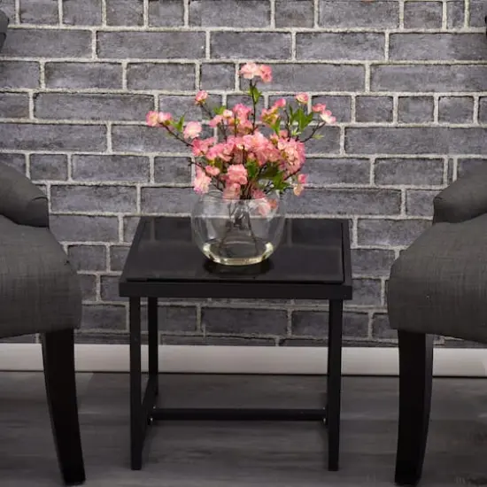 14" Cherry Blossom Arrangement in Glass Vase {8}