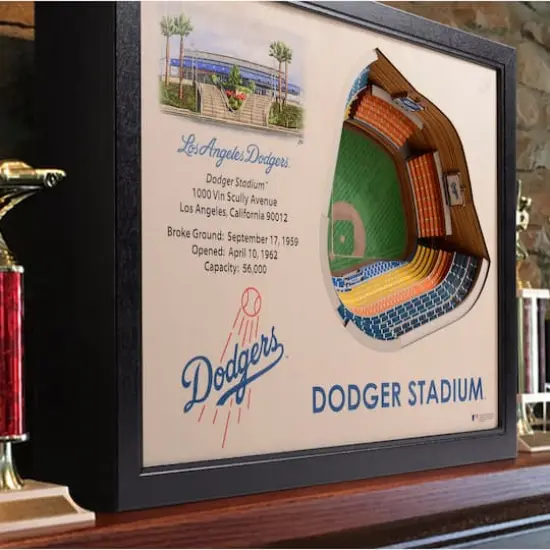 MLB 25-Layer StadiumView Wall Art Los Angeles Dodgers {4}
