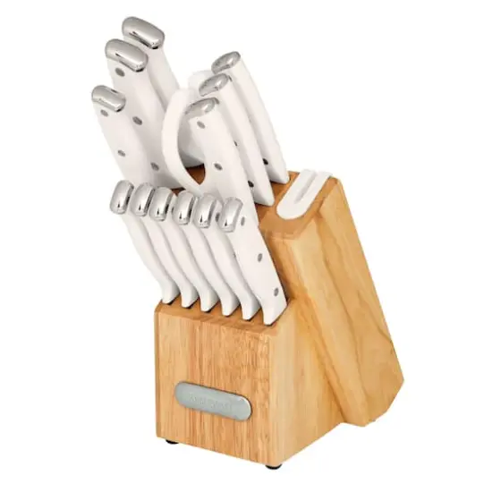 Farberware EdgeKeeper White 14-Piece Cutlery Set {1}