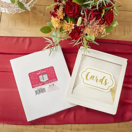 Kate Aspen&reg; Gold Frame Acrylic Collapsible Card Box {4}
