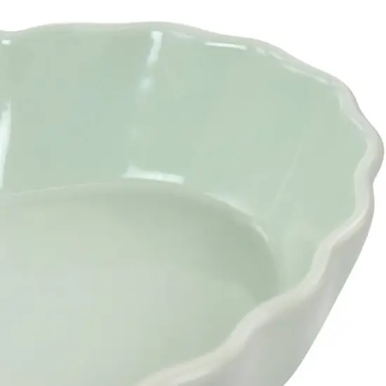 Martha Stewart 11'' Mint Heart Shaped Stoneware Cake Pan {3}