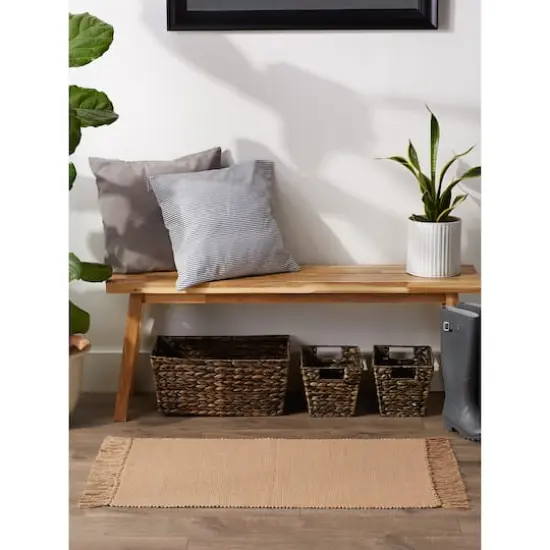 DII&reg; 2-Tone Ribbed Rug, 2ft. x 3ft. Stone/Off White {5}