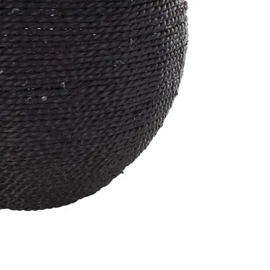 13" Black Metal Handmade Wrapped Vase {4}