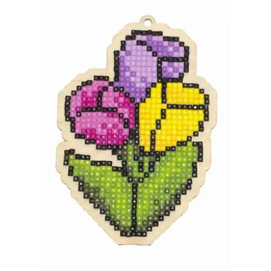 Wizardi Diamond Painting Ornament Kit Tulips {1}