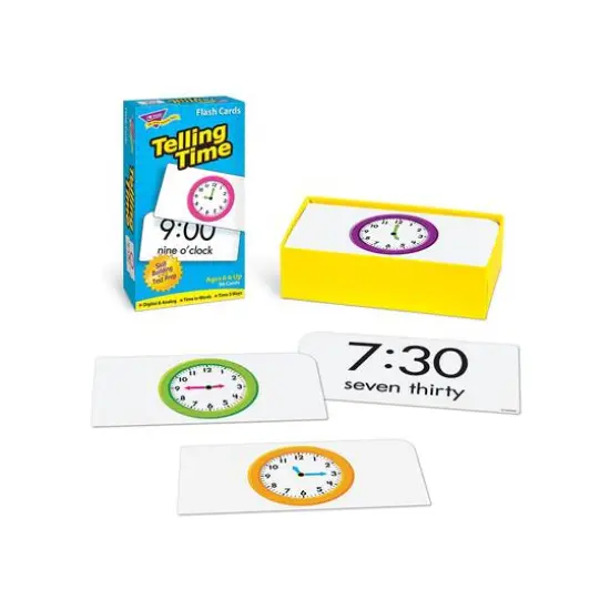 Trend Enterprises&reg; Time and Money Skill Drill Flash Cards Assortment {4}