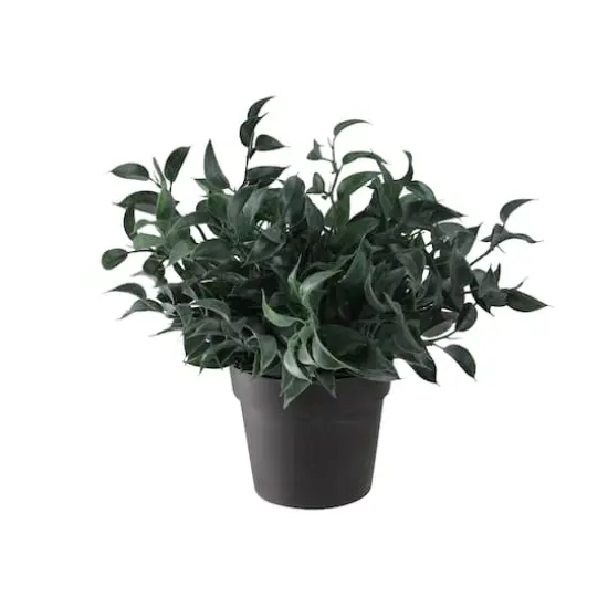 9.5" Decorative Artificial Greenery in Brown Pot {1}