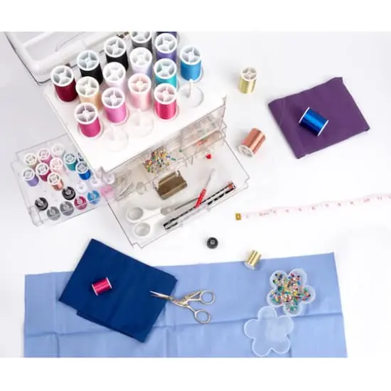 SINGER&reg; Sew-It-Goes 255 Piece Sewing Kit & Craft Organizer Sewing Storage Case with Metallic Embroidery Thread {13}