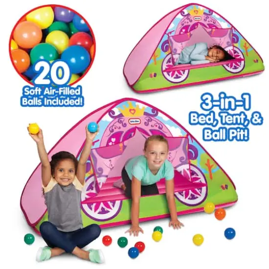 Little Tikes Enchanted Princess Carriage 3-in-1 Bed, Tent, & Ball Pit {4}